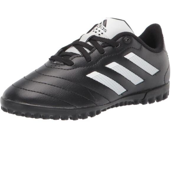 Adidas Kids Soccer Cleats Goletto VII Turf – Black/White – Size 1 - Picture 2 of 5